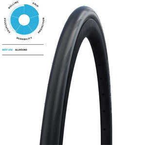 Schwalbe budget tire, black, 700c, road bike