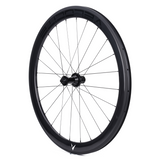 Velocite carbon rear wheel hub with aerodynamic design for road cycling