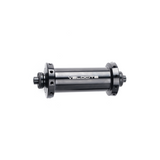 Velocite front hub in black finish, designed for lightweight and smooth rolling on road bikes.